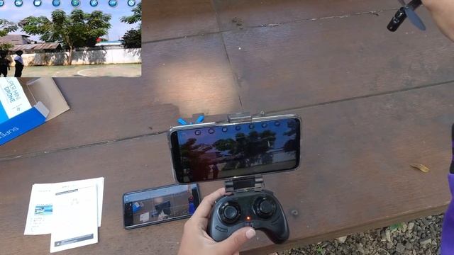 KF611 drone murah KAMERA CAKEP - Reaksi Orang nerbangin drone pertama kali смотреть онлайн