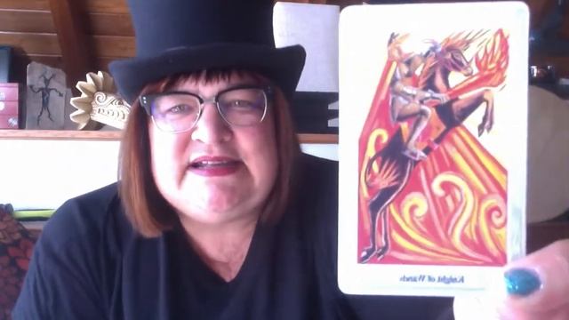 KNIGHT OF WANDS (Thoth Tarot) - The Art of Combining Tarot with Light Language