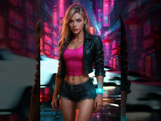 “Cyberpunk Streets in Motion | Neon Night Drive & AI Beauty” смотреть онлайн
