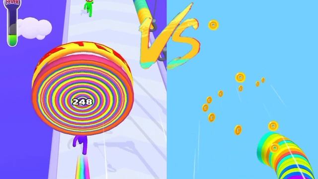 Layer Man 3D: Run & Collect vs Level Up Circles 2 game play full Max level смотреть онлайн