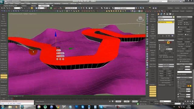 3d studio max tutorial - how to make road on terrain смотреть онлайн