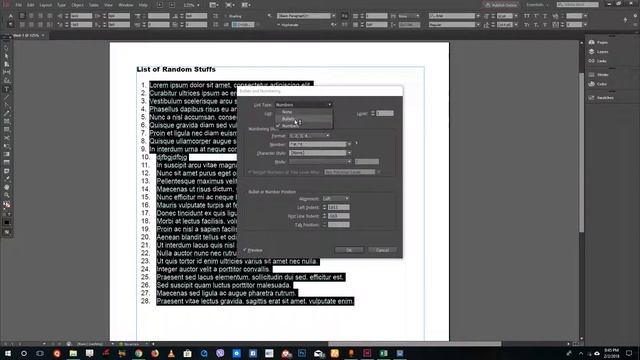 InDesign Tutorial - Lesson 40 - Bullets and Numbers смотреть онлайн