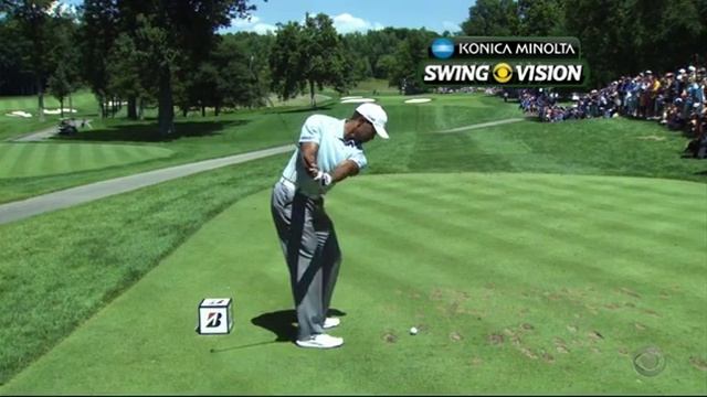 Tiger Woods 7 Iron Swing Slow Motion Bridgestone 2013 смотреть онлайн