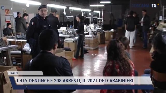 2021-12-30 PRATO - 1.415 DENUNCE E 208 ARRESTI, IL 2021 DEI CARABINIERI