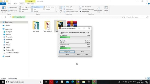 How to lock an folder - 2021 | WinRAR to use password Extract Rar File смотреть онлайн