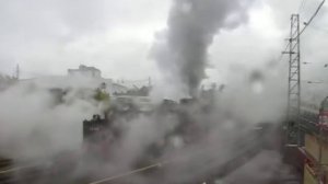 Сплотка паровозов на подъездных путях в Щербинке