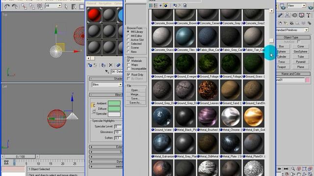 3dsmax. Урок 200. Библиотека материалов смотреть онлайн