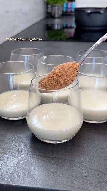 Sobremesa De Vidro de leite de duas cores #shorts