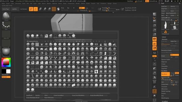 Sculpting a Stylized Dagger In Zbrush Time Lapse! смотреть онлайн