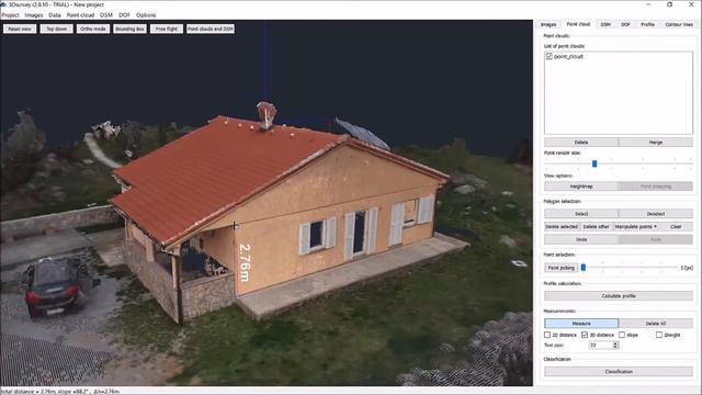 3Dsurvey - Interactive 3D measuring on a generated point cloud смотреть онлайн