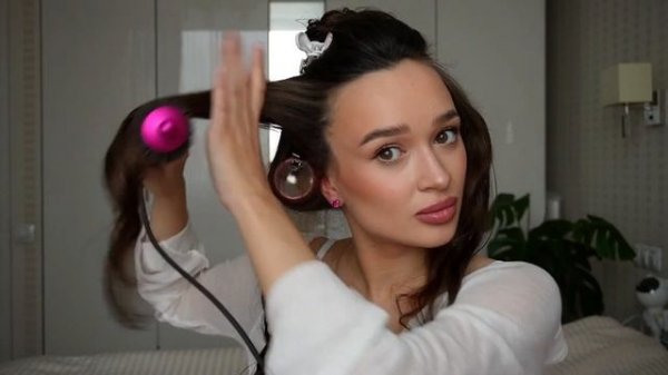 Моя укладка на бигуди-липучки // туториал