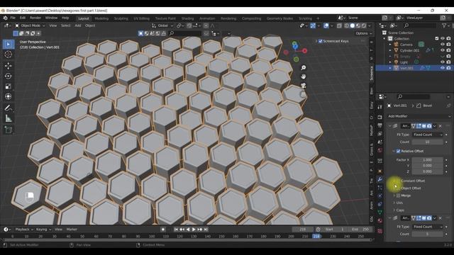 Blender hexagon tutorial | Create Easy Hexagon Grids in Blender 3.2 Geometry nodes смотреть онлайн