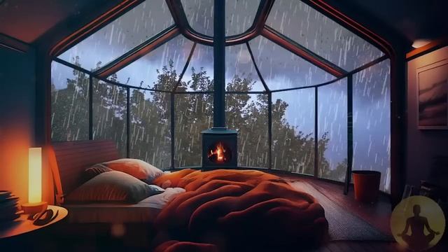ASMR Rain Sounds For Sleeping - 10 Hours Rain & Thunder | Rainstorm Sounds for Sleeping or Studying смотреть онлайн