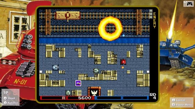 Tank Force Arcade Gameplay (Namco Museum Arcade Pac - Switch) [No Commentary]