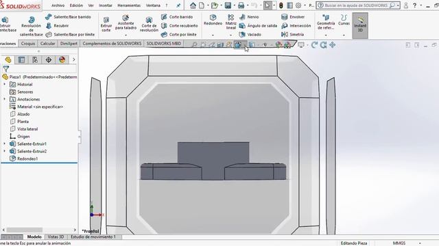 SOLIDWORKS Premium 2018 SP4.0 - Pieza1- Clase virtual 5.mp4 смотреть онлайн