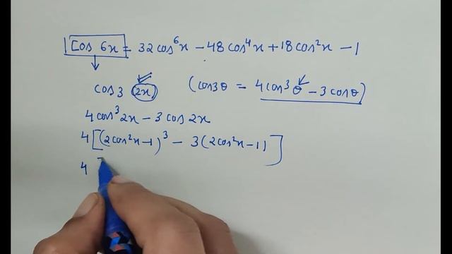 cos6x=32cos^6x-48cos^4x+18cos^2x-1 смотреть онлайн