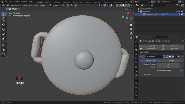 Blender Dersleri - Subdivision Surface Modifier - 100 Derste Blender 3D #66 смотреть онлайн