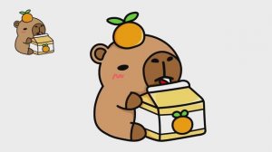 Как нарисовать КАПИБАРУ С АПЕЛЬСИНОВЫМ СОКОМ