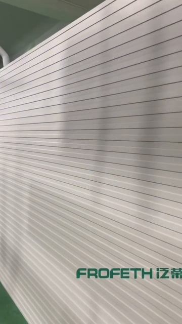 Powder coating MDF wall panel on production line смотреть онлайн