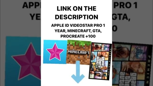 Free apple id, VIDEO STAR 1 YEAR, MINECRAFT, PROCREATE AND +100 GAMES! смотреть онлайн