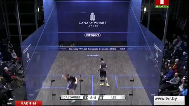 У Мінску стартаваў буйны міжнародны турнір па сквошы смотреть онлайн