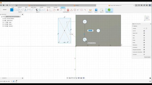 Extrude, Pocket and Next Geometry Constraints | Fusion 360 Tutorial for Beginners - Part 2 смотреть онлайн