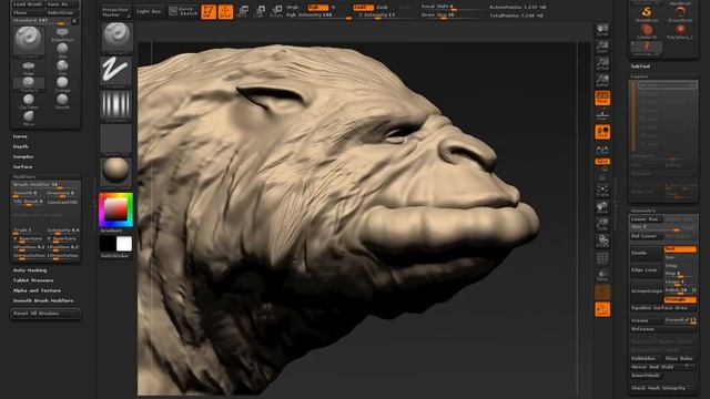 (Part 5) Sculpting, 3D total Abominable Snowman challenge смотреть онлайн