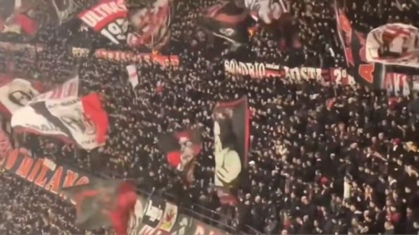 Ultras Milan in casa contro il Rennes || Milan-Rennes || 15/02/2024