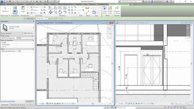 Curso Revit 2017 (49/63) - Utilizando el Rango de Vista (View Range) смотреть онлайн