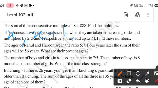 Linear equations in one variable ex 2.2|Chapter2|NCERT maths class 8... смотреть онлайн