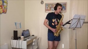 Capital Cities - Safe and Sound saxophone ( fesifire cover )