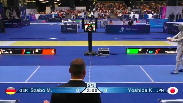 Szabo GER vs. Yoshida JPN - Men's Sabre Bout Milan 2023 World Championships смотреть онлайн