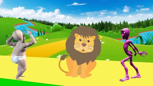 звуки животных для самых маленьких | развивающие для детей как говорят | животные с alien dance #4 смотреть онлайн