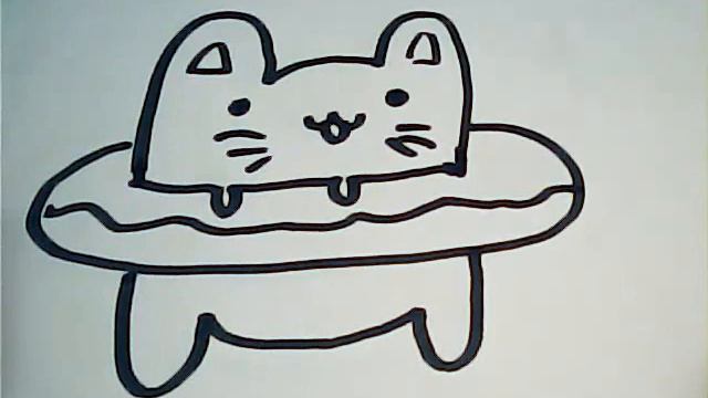 Рисую котика в пончике смотреть онлайн