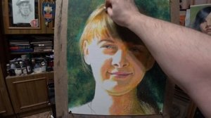 1004. Масляная ПАСТЕЛЬ /портрет/