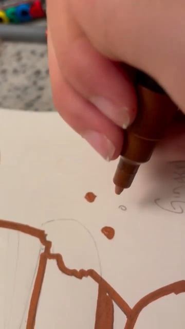 Gingerbread Santa Art #shorts #youtubeshorts #posca