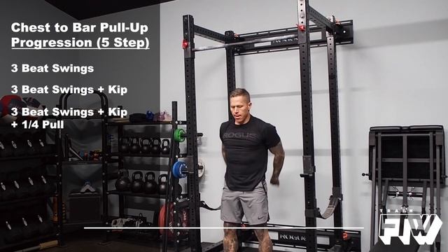 Chest to Bar Pull Up Progression (5 Step) смотреть онлайн
