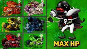 PVZ 1 Fusion 2.4 - Все Макс. Уровни Горохострелов Fusion VS Ultimate Black Shooter - Кто Победит?