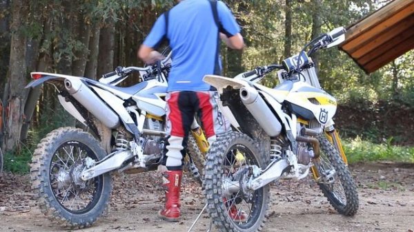 Husqvarna FC 250 and FE 250 sound - motocross and enduro stock pipe sound test