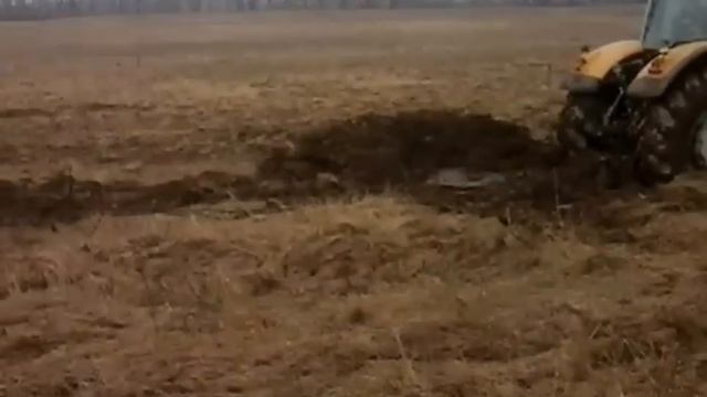 Трактор Challenger Утонул в Поле // The Challenger tractor was Drowned in field