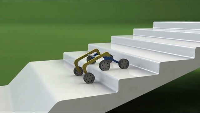 rocker bogie mechanism concept, stair climbing robot,animation, using solidworks motion study, смотреть онлайн
