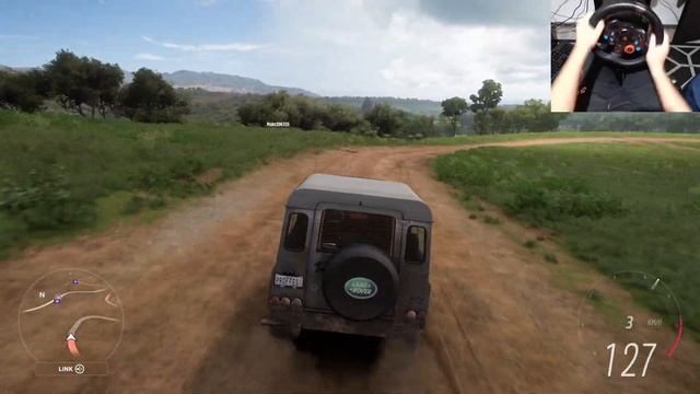 Forza Horizon 5 Land Rover Defender 1997 off road Logitech G29 |3060 Ti смотреть онлайн