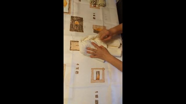 Медвежонок из полотенца