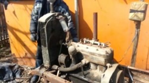 Запуск двигателя "Полуторки"