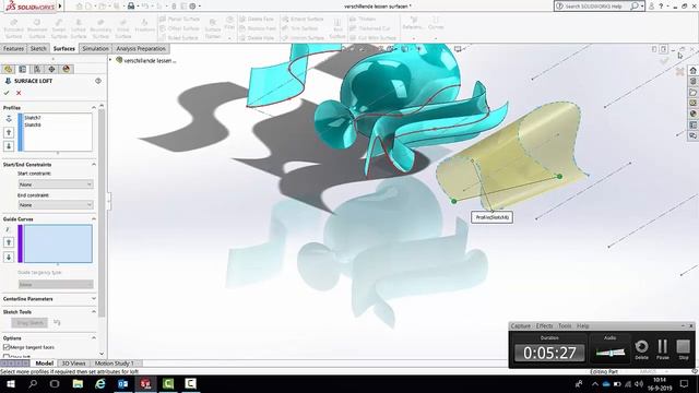 Solid works Basis surfaces смотреть онлайн