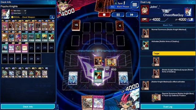 Special Duels with Noble Knights + Anti Trap weapon JINZO - [Yu-Gi-Oh! Duel Links]