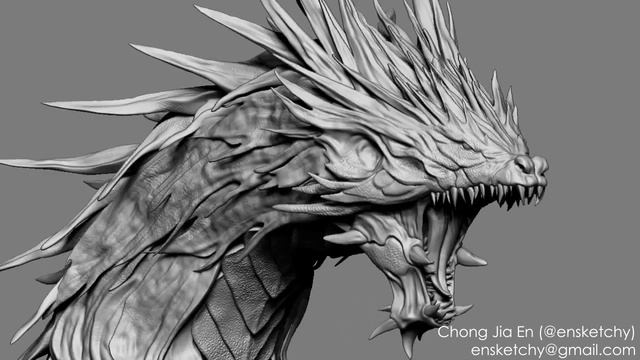 ZBrush - Creature Bust (Dragon) смотреть онлайн