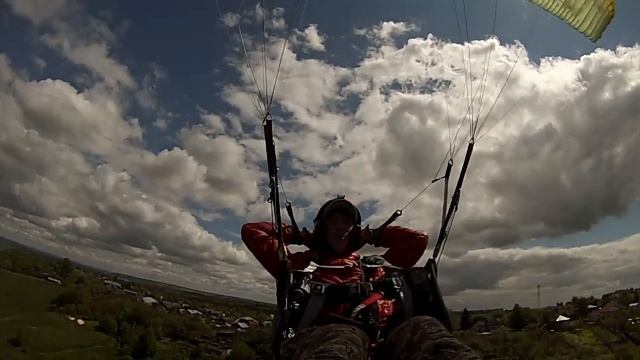 Полёты на параплане в Нижнем Новгороде, Хабарское смотреть онлайн