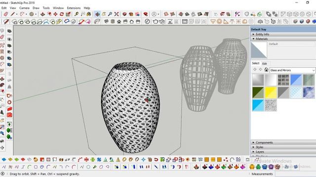 SketchUp Tutorial Parametric Decorative Pot by Lattice Maker plugin смотреть онлайн