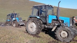 Оффроад на трактор МТЗ  1221| Плохо застрял етот раз ..|Тюнинг трактор